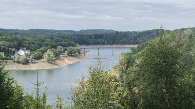 Wupper-Talsperre niedriger Fllstand (Sommer 2025)