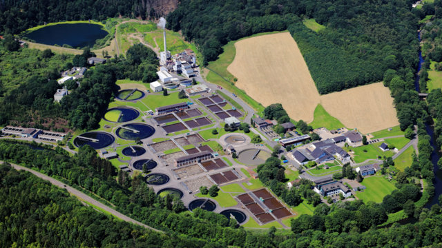 Kläranlage Buchenhofen (Luftbild: Peter Sondermann, 2022) Kläranlage Buchenhofen (Luftbild: Peter Sondermann, 2022)