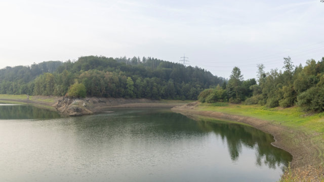 Juli 2026: niedriger Füllstand in der Wupper-Talsperre